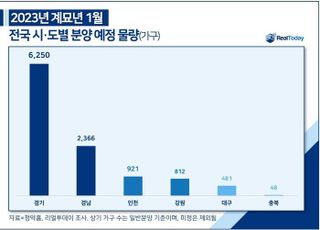 새해 첫 분양시장 '숨 고르기'...전국 21곳·1만878가구