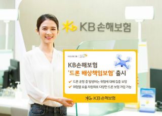 ​KB손보, ‘드론 배상책임보험’ 출시​…즉시 보험료 산출 가능