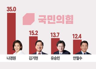 與지지층 당대표 예측...나경원 35.0% 김기현 15.2% 유승민 13.7% [데일리안 여론조사]
