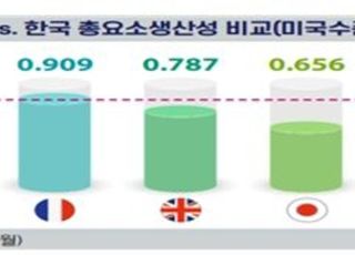 "韓, 총요소생산성 미국의 60% 수준…규제개혁·사회자본 확대해야"