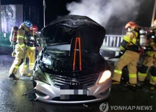 평창서 차량 사고 후 전소…탑승자 5명은 '고려대 재학생'