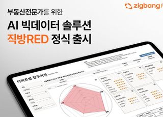 직방, 부동산 전문가 위한 AI 빅데이터 솔루션 '직방RED' 출시