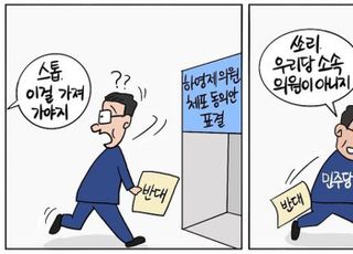 [D-시사만평] 민주당 '내로남불'의 극치…내 편은 잡범 죄인도 영웅
