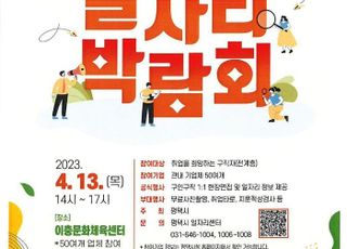 평택시 13일 구인·구직자 위한 '2023 일자리박람회' 열어