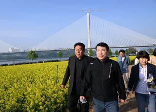 백경현 구리시장, ‘유채꽃 축제’ 앞두고 현장 점검