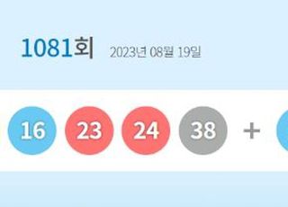 로또1081회당첨번호 '1·9·16·23·24·38'…1등 당첨지역 어디?