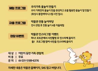 화성시, “추석 연휴에는 역사박물관으로 놀러오세요”