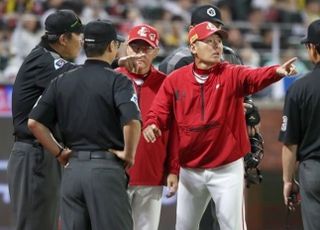 '타구 맞고 잘못 적용' KBO, 우효동 심판 징계…정용진 구단주 "할많하않"