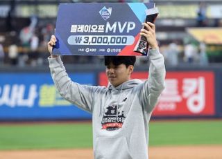 ‘5경기 개근 무실점’ kt 손동현, 플레이오프 MVP 선정