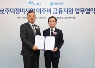 HUG-우리은행, '가로주택정비사업' 이주비 집단대출 업무협약 체결