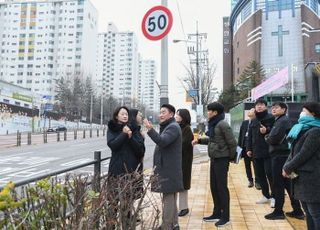 김동근 의정부시장, 장암초 안전한 통학로 현장점검