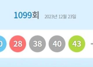 로또1099회당첨번호 '3·20·28·38·40·43'…1등 당첨지역 어디?