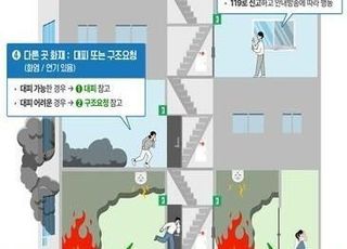 '무조건적인 대피는 금물'…소방청, 아파트 화재 피난요령 안내책자 배포