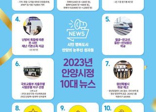 '출산지원금 2배 인상' 등 안양시 '2023년 10대 뉴스' 선정 발표