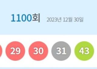 로또1100회당첨번호 '17·26·29·30·31·43'…1등 당첨지역 어디?