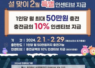 군포시, 설 맞아 '군포愛머니' 충전금 10% 인센티브 지급