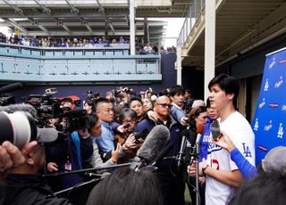 재활 중인 오타니 “서울 개막전 출전 확신한다”