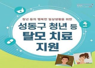 탈모 청년 치료비 지원한다…서울 성동구 전국 최초 추진