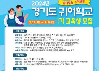 경기도해양수산자원연구소, '경기도 귀어학교' 교육생 모집