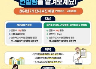 경기도, 노후 공동주택 재정비 컨설팅 사업 7개 단지 추진