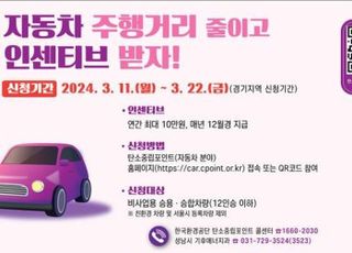 [성남 소식] 자동차 탄소중립 포인트제 참여자 모집