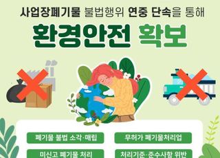 경기도, 사업장폐기물 불법행위 연중 단속