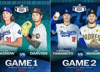 LA 다저스·샌디에이고, MLB 서울시리즈 원투펀치 투입