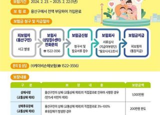 화상, 개 물림도…용산구민 누구나 최대 1000만원 무료보험