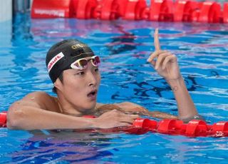 수영 김우민, 남자 자유형 1500ｍ 올림픽 출전권 확보