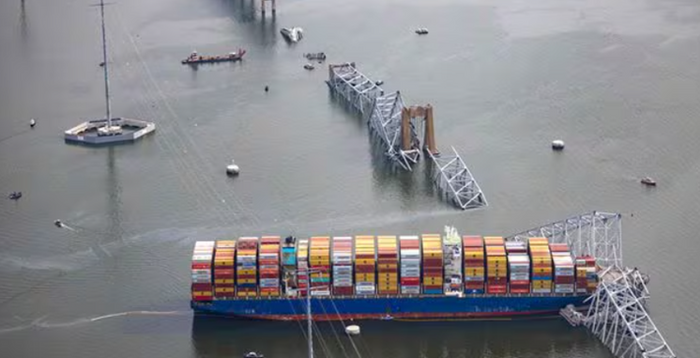 美 최대 '자동차 수출입 항구' 볼티모어항 폐쇄