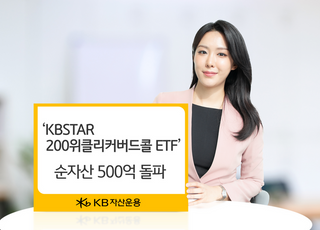 KB운용, ‘KBSTAR 200위클리커버드콜’ ETF 순자산 500억 돌파