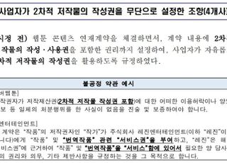 공정위 제재 억울한 네이버웹툰..."별도 계약 체결했다"