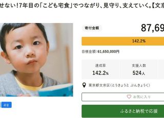 농수산물 대신 인적자원을 활용한 도쿄도 분쿄구 고향납세 지정기부 - ‘어린이식당’ 프로젝트