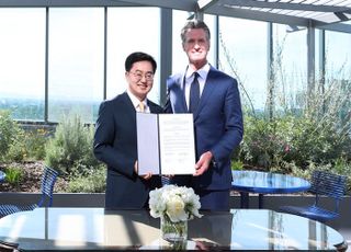 김동연, 세계 5위 경제 규모 '캘리포니아주'와 12년 만에 협력 체결