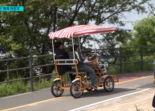 위험해요!…서울시가 한강서 운영하는 '마차형 자전거' 사고 속출