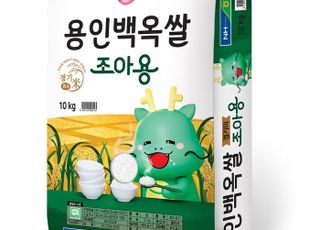 용인백옥쌀-조아용 만났다…시 캐릭터 활용 포장지 선봬