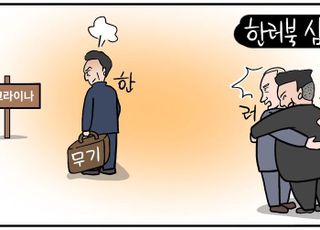 [D-시사만평] 북러 조약에 '우크라이나 무기 지원 재검토' 맞불? 한러북 삼국지