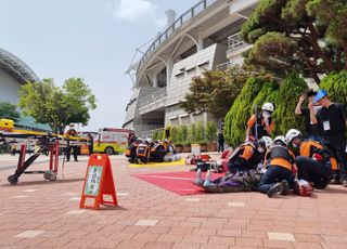 경기도북부소방재난본부, 사상자 구급대응훈련…17개 기관 참여