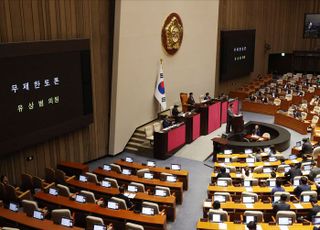 野 '채상병특검' 본회의 상정, 與 반대 '필리버스터'…대정부질문 파행