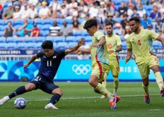‘메달 약속’ 일본축구, 스페인 앞에서 침몰…8강 탈락