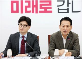 장동혁 "한동훈 재보선 출마? 논의한 적 없다"