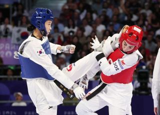 24위 맞나? 태권여제 향하는 김유진, 금빛 반란 원동력은 ‘체력+식빵’