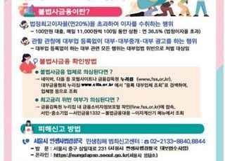 [8월 29일(목) 오늘, 서울시] 추석 전후 전통시장 불법 대부행위 집중 단속 