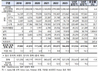 中전기차, 非중국 시장에서도 성장률 34%…“국내기업, 경쟁 대비해야”