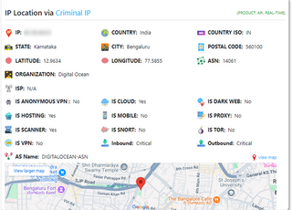 에이아이스페라, ‘IPLocation.io’에 ‘크리미널 IP’ 위협 인텔리전스 연동 