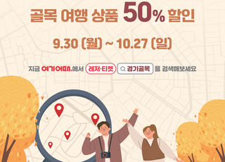 경기도, '골목 여행상품' 50% 할인…13개 골목 46개 여행상품