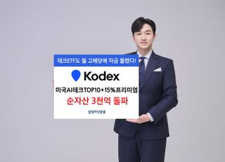 삼성운용, ‘美 AI테크 톱10+15% 프리미엄’ 순자산 3000억 돌파