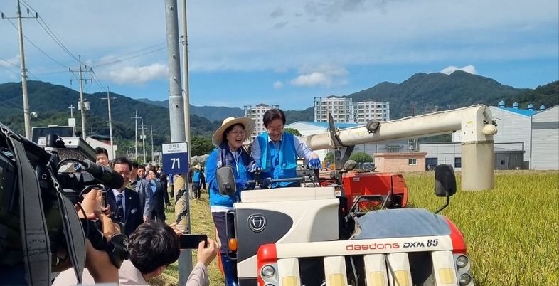 [현장] 이재명, 영광 이은 곡성行…혁신당 도전에 '민주당 본산' 못 박기