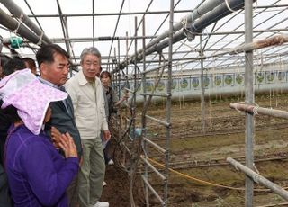 강호동 농협중앙회장, 가을폭우 피해현장 방문