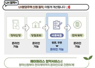 LH, 신청부터 계약까지 '페이퍼리스' 청약서비스 개시